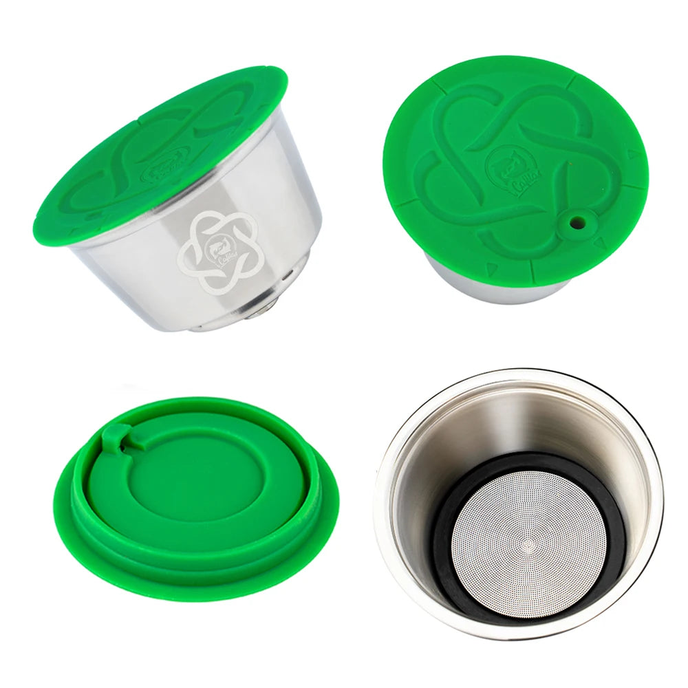 Reusable Milk Pod Coffee Capsule for Nescafe Dolce Gusto (Stainless Steel Refillable Coffee Filter Pods)