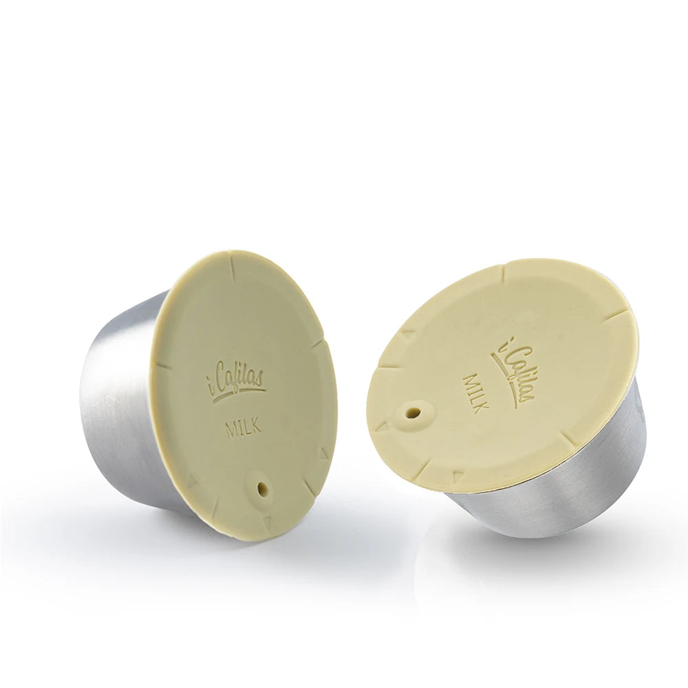 Reusable Milk Pod Coffee Capsule for Nescafe Dolce Gusto (Stainless Steel Refillable Coffee Filter Pods)