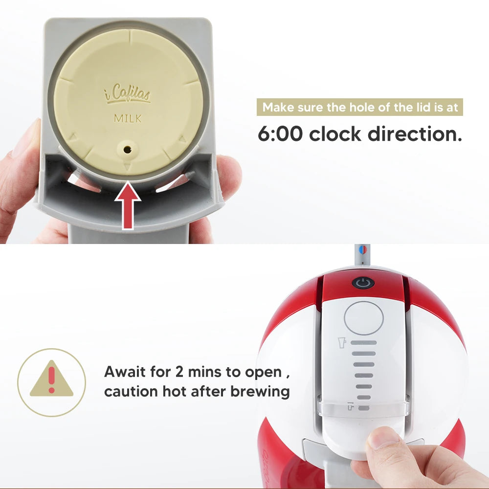 Reusable Milk Pod Coffee Capsule for Nescafe Dolce Gusto (Stainless Steel Refillable Coffee Filter Pods)