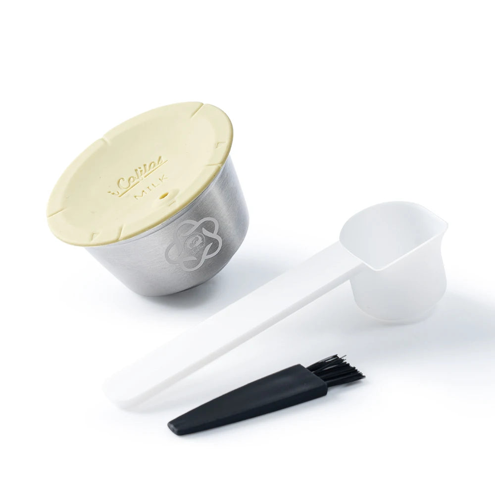 Reusable Milk Pod Coffee Capsule for Nescafe Dolce Gusto (Stainless Steel Refillable Coffee Filter Pods)