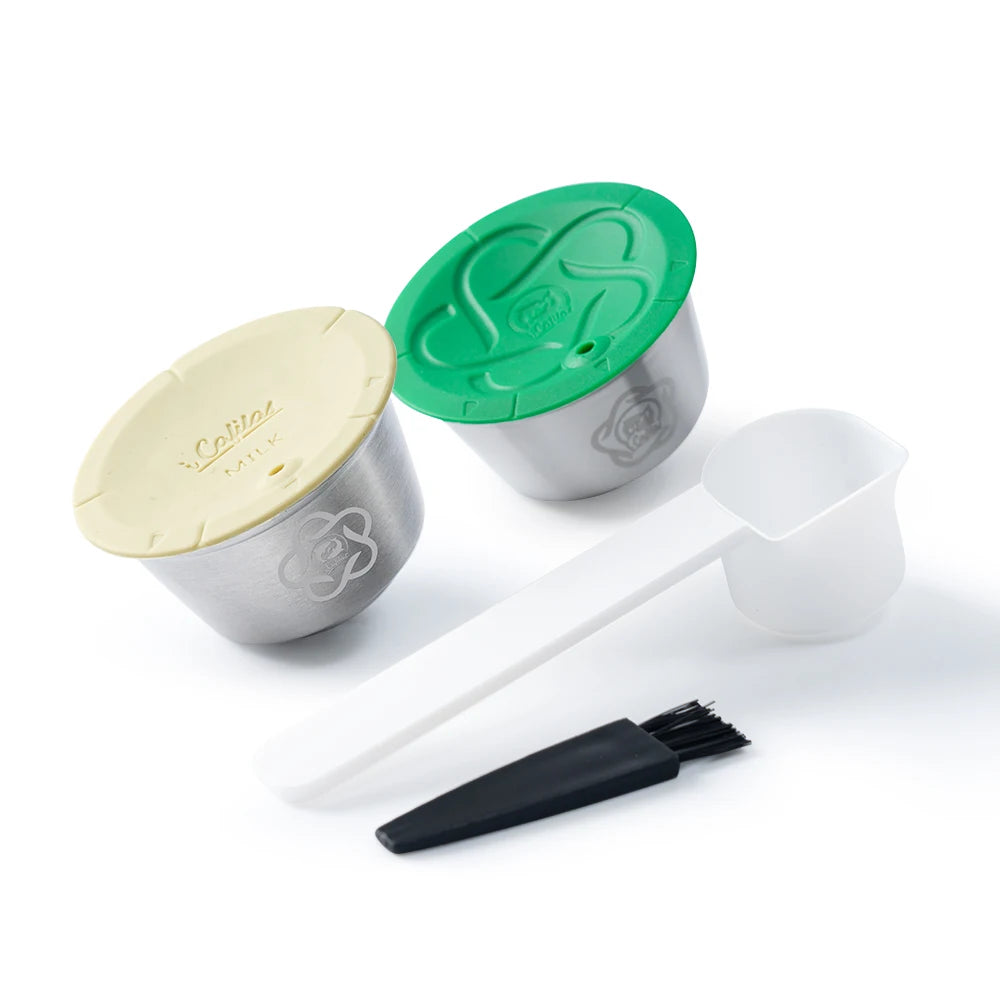 Reusable Milk Pod Coffee Capsule for Nescafe Dolce Gusto (Stainless Steel Refillable Coffee Filter Pods)