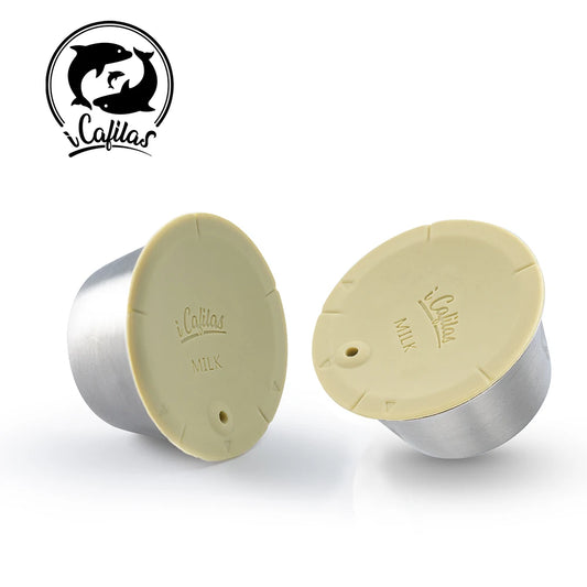 Reusable Milk Pod Coffee Capsule for Nescafe Dolce Gusto (Stainless Steel Refillable Coffee Filter Pods)