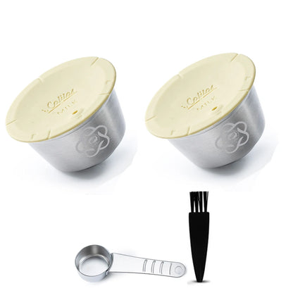 Reusable Milk Pod Coffee Capsule for Nescafe Dolce Gusto (Stainless Steel Refillable Coffee Filter Pods)